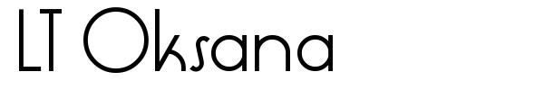LT Oksana font preview